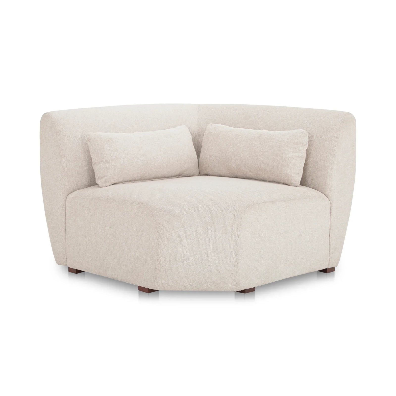 Moe's Home Collection - Amelia Corner Chair Warm White - FO-1013-18 | American Home Furniture