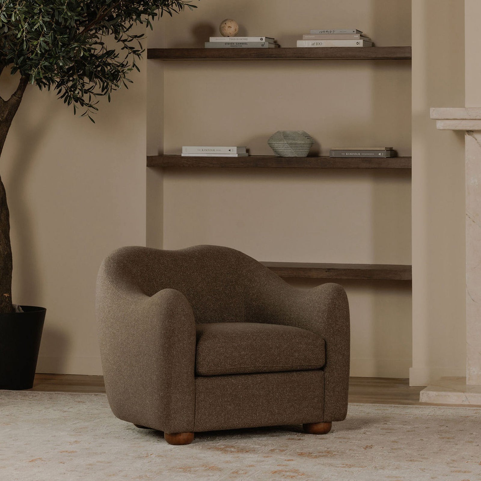 Moe's Home Collection - Bria Accent Chair Brown - FO-1023-20 | American Home Furniture