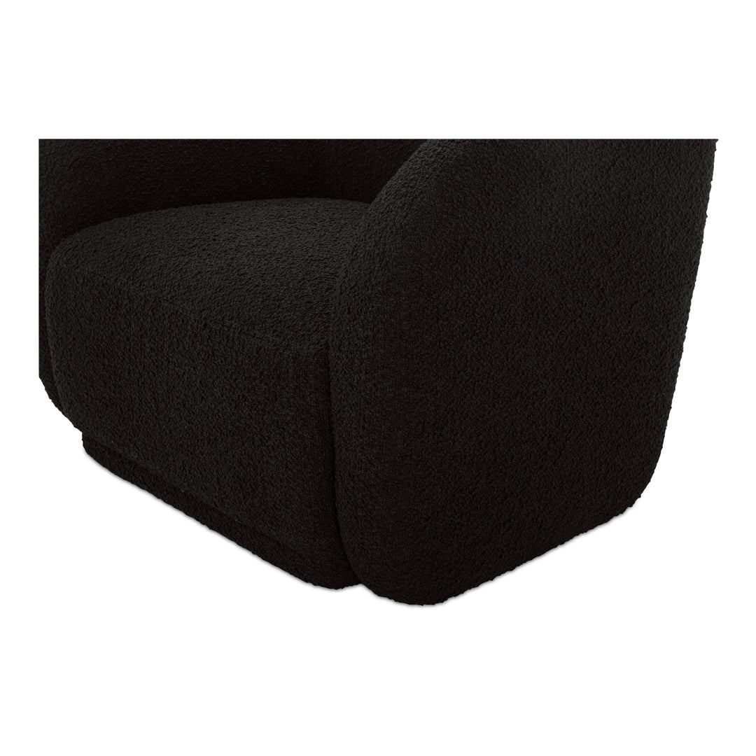 Moe's Home Collection - Faye Accent Chair Black Boucle - FO-1028-02 | American Home Furniture