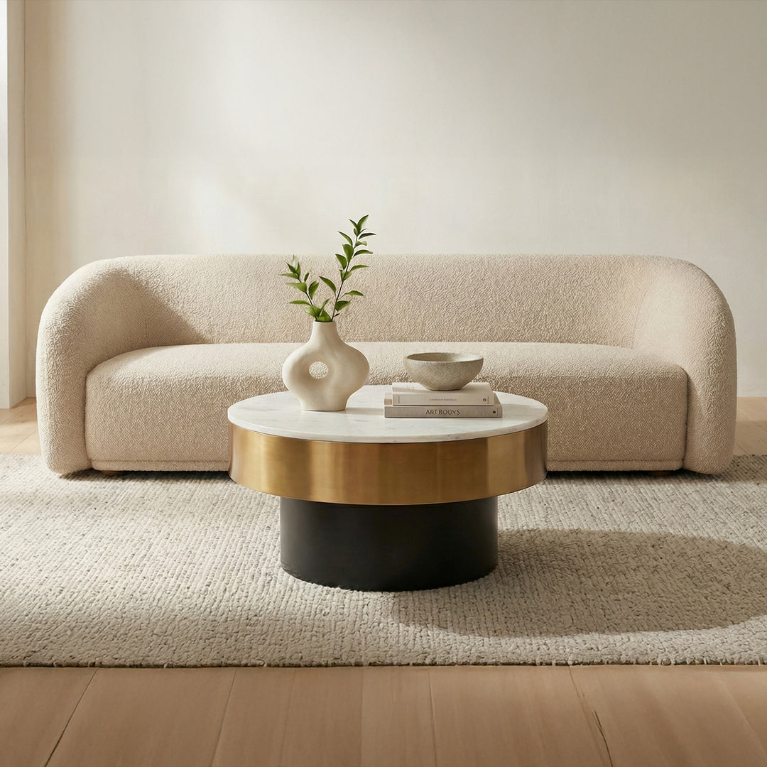 Moe's Home Collection - Faye Sofa Beige Boucle - FO-1029-34 | American Home Furniture