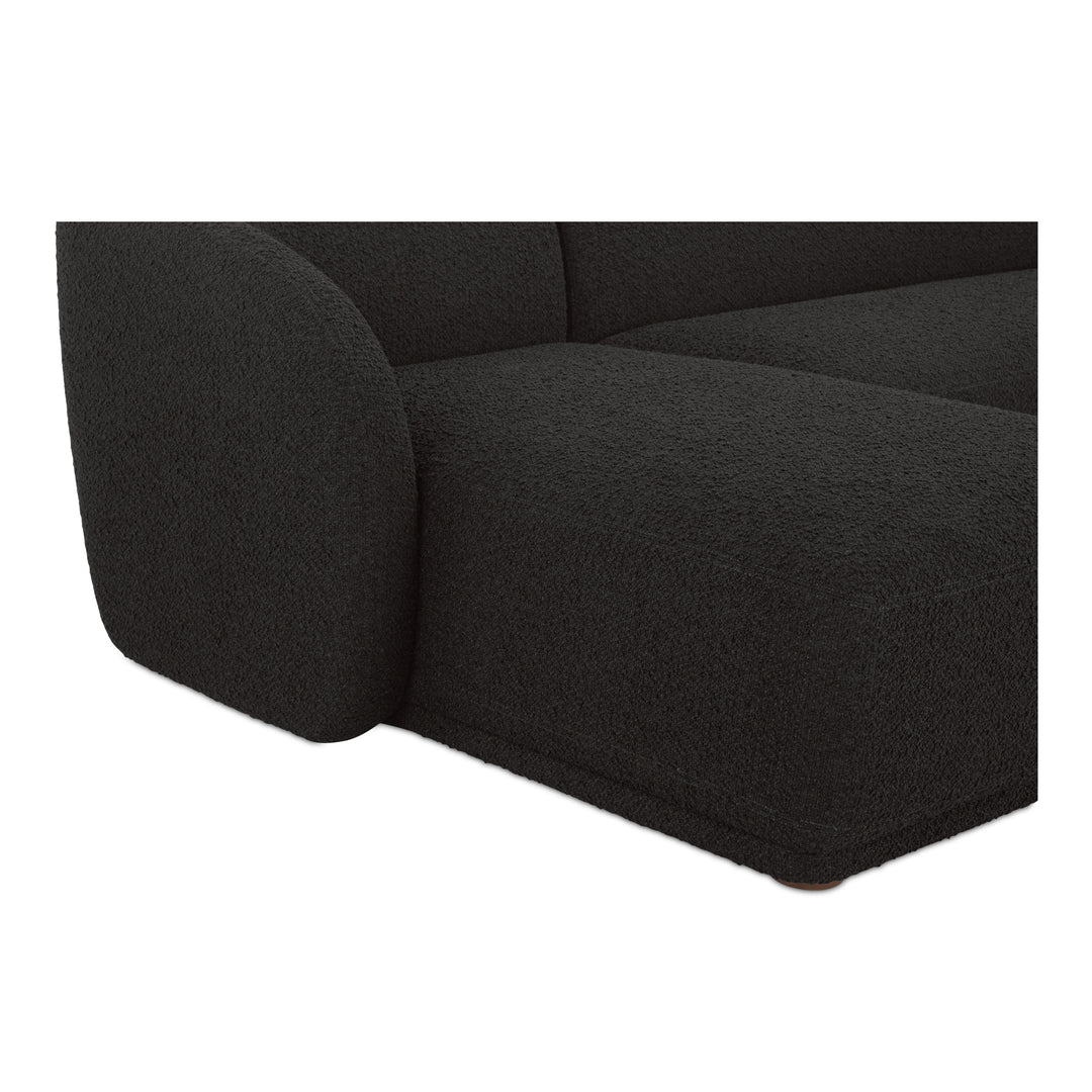 Moe's Home Collection - Faye Left Sectional Black Boucle - FO-1030-02-L-0 | American Home Furniture