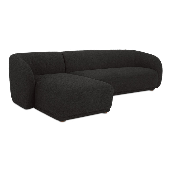 Moe's Home Collection - Faye Left Sectional Black Boucle - FO-1030-02-L-0 | American Home Furniture