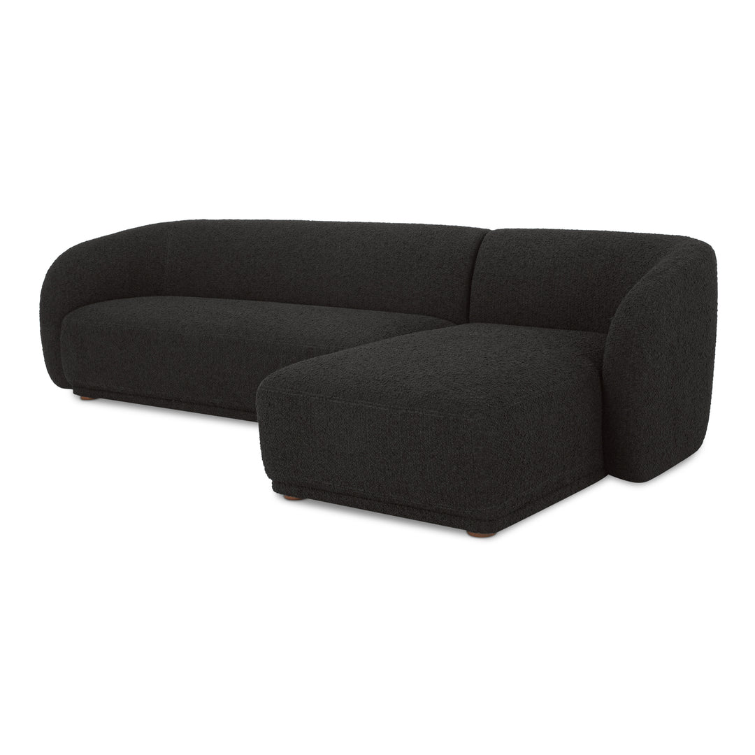 Moe's Home Collection - Faye Right Sectional Black Boucle - FO-1030-02-R-0 | American Home Furniture