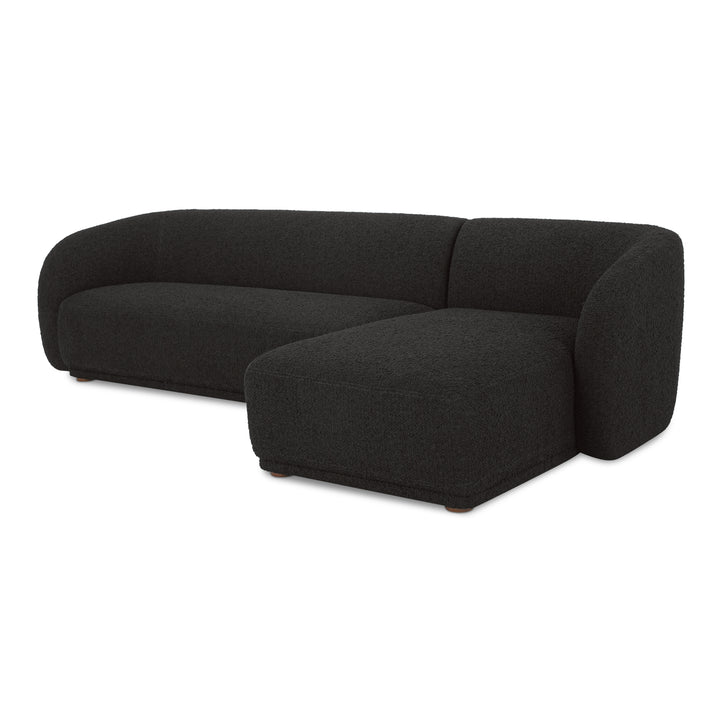 Moe's Home Collection - Faye Right Sectional Black Boucle - FO-1030-02-R-0 | American Home Furniture