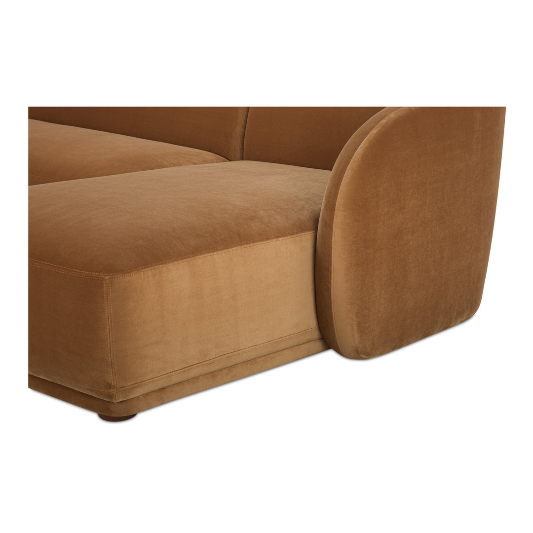 Moe's Home Collection - Faye Right Sectional Tan Faux Mohair - FO-1030-40-R-0 | American Home Furniture