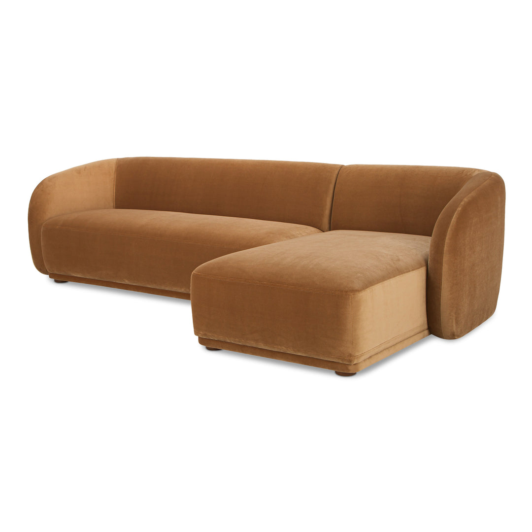 Moe's Home Collection - Faye Right Sectional Tan Faux Mohair - FO-1030-40-R-0 | American Home Furniture