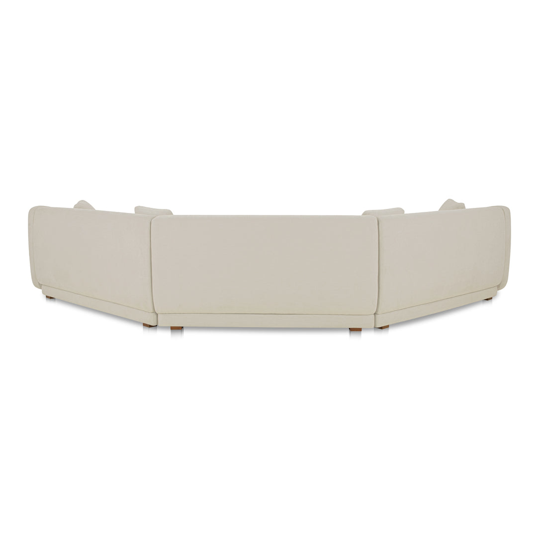Moe's Home Collection - Fraser 3 Piece Modular Sectional with Wedge Slipper White - FO-1042-05 | American Home Furniture