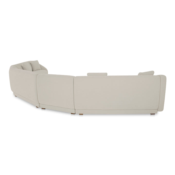 Moe's Home Collection - Fraser 5 Piece Modular Sectional White - FO-1044-05 | American Home Furniture