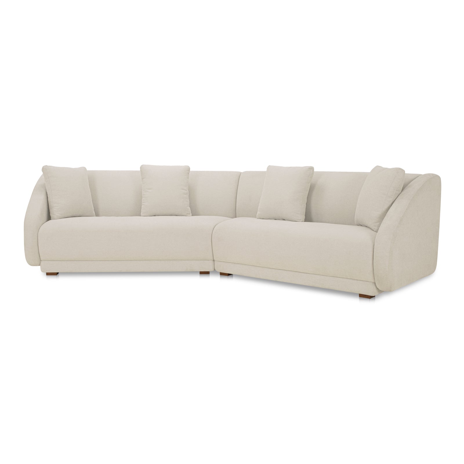 Moe's Home Collection - Fraser 2 Piece Modular Sofa White - FO-1045-05 | American Home Furniture
