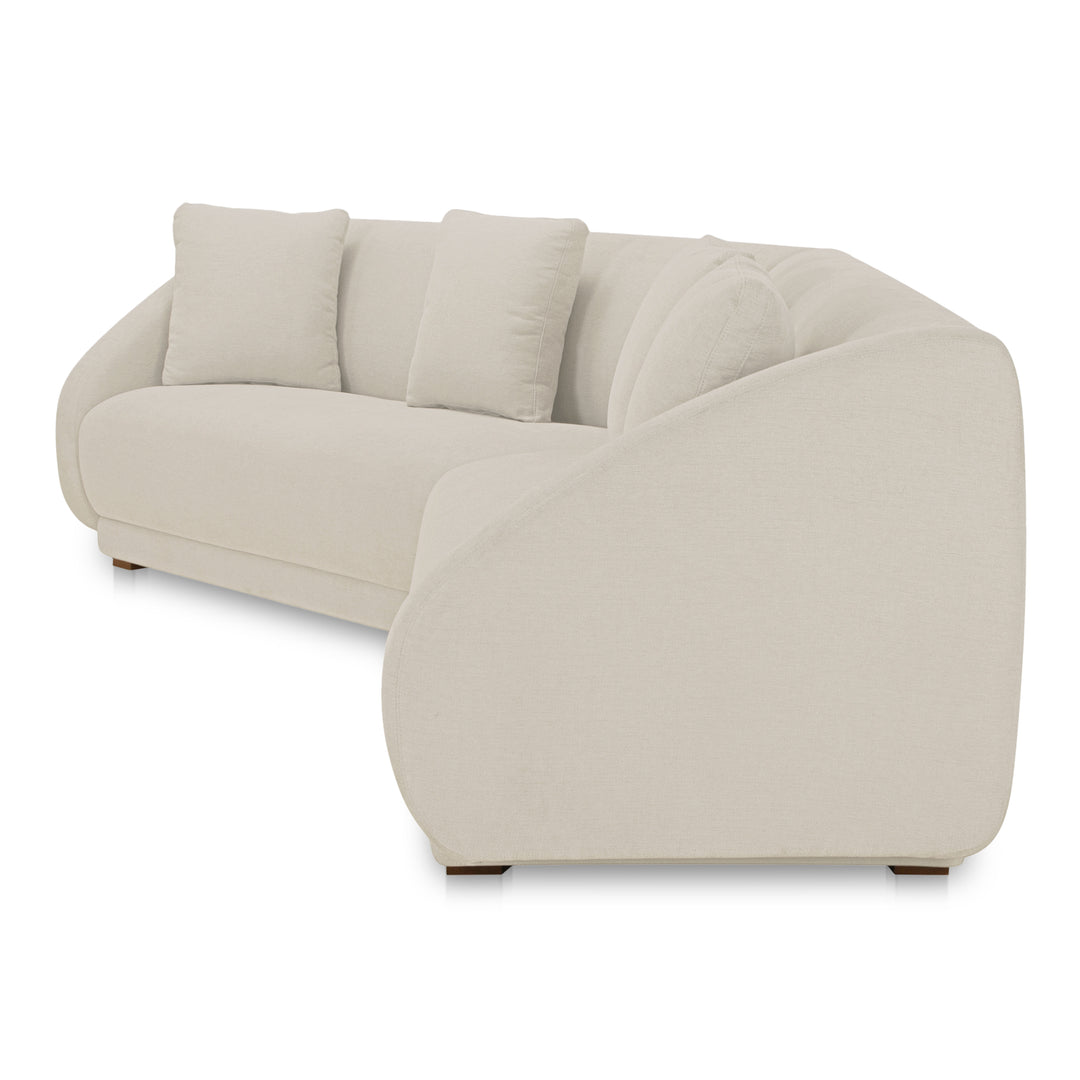 Moe's Home Collection - Fraser 2 Piece Modular Sofa White - FO-1045-05 | American Home Furniture