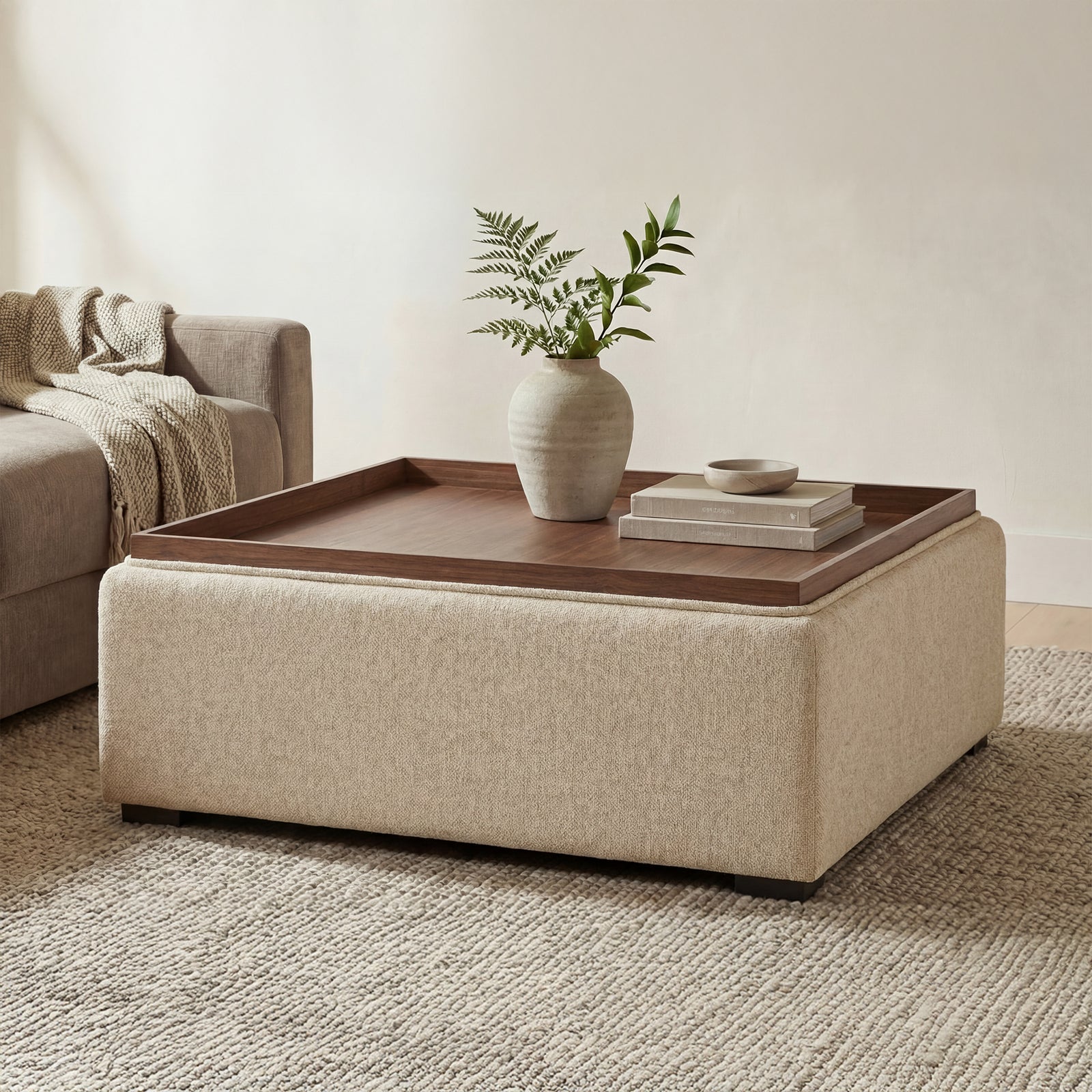 American Home Furniture Moe's Home Collection Montana Storage Ottoman