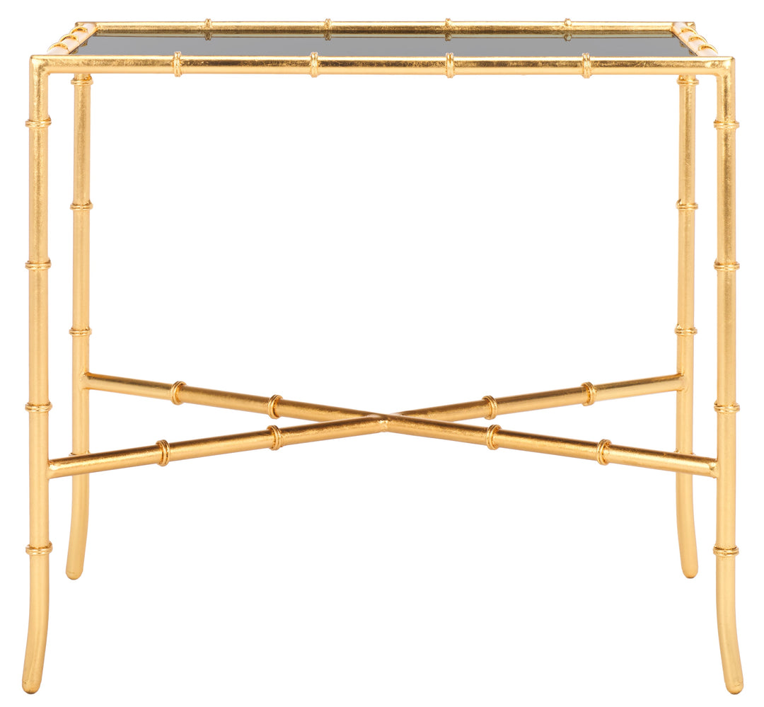 Chandler Gold Cross Base Accent Table