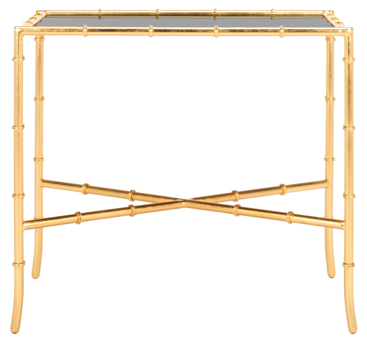 Chandler Gold Cross Base Accent Table