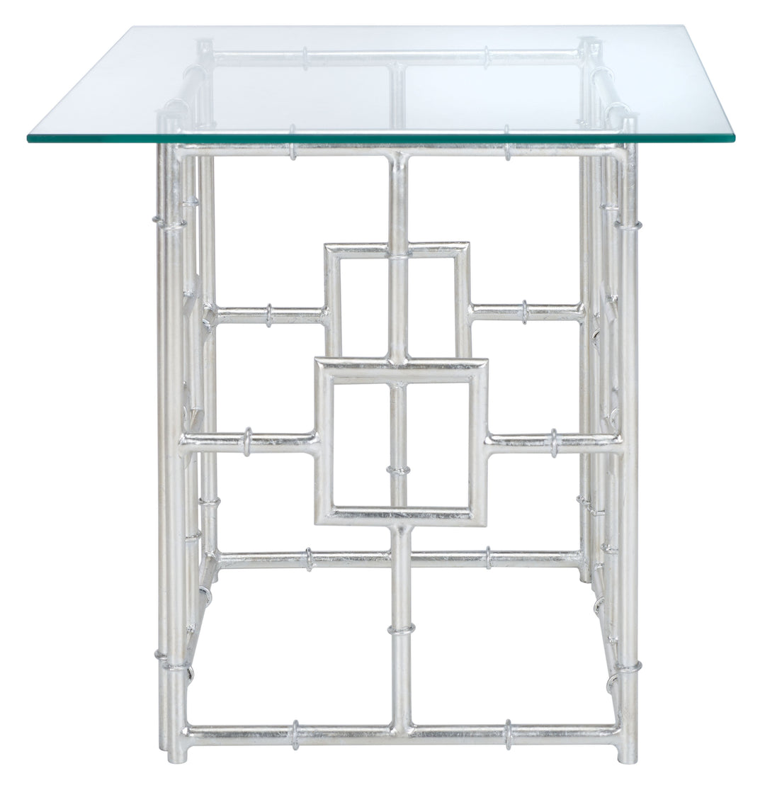 Dermot Glass Top Accent Table