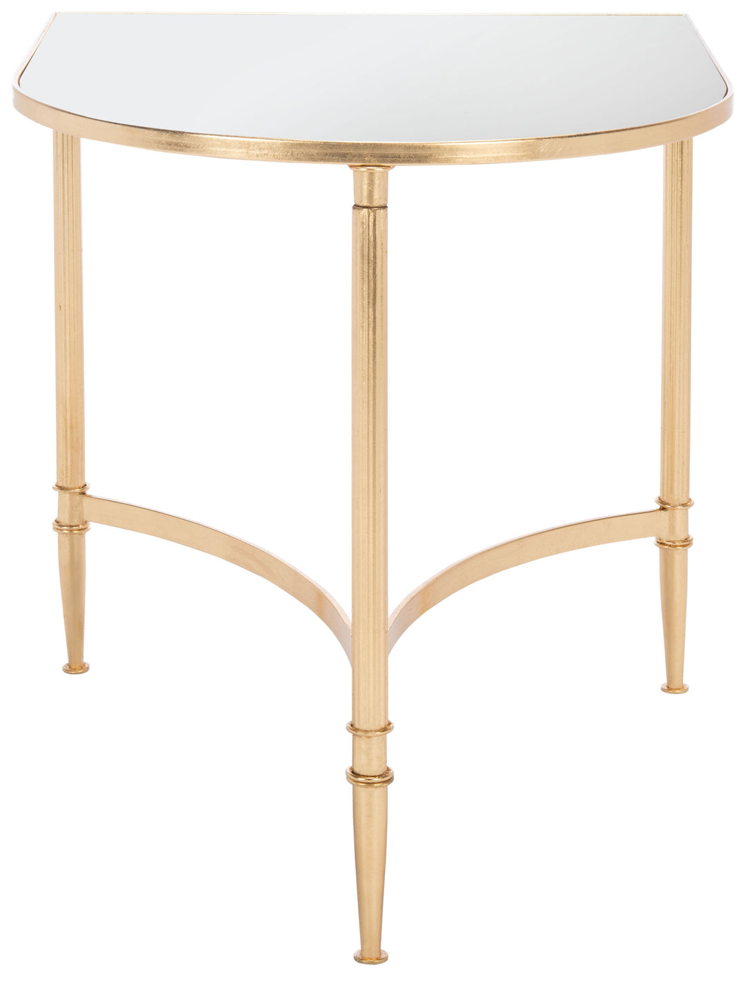 Nevin Mirror Top Gold Accent Table