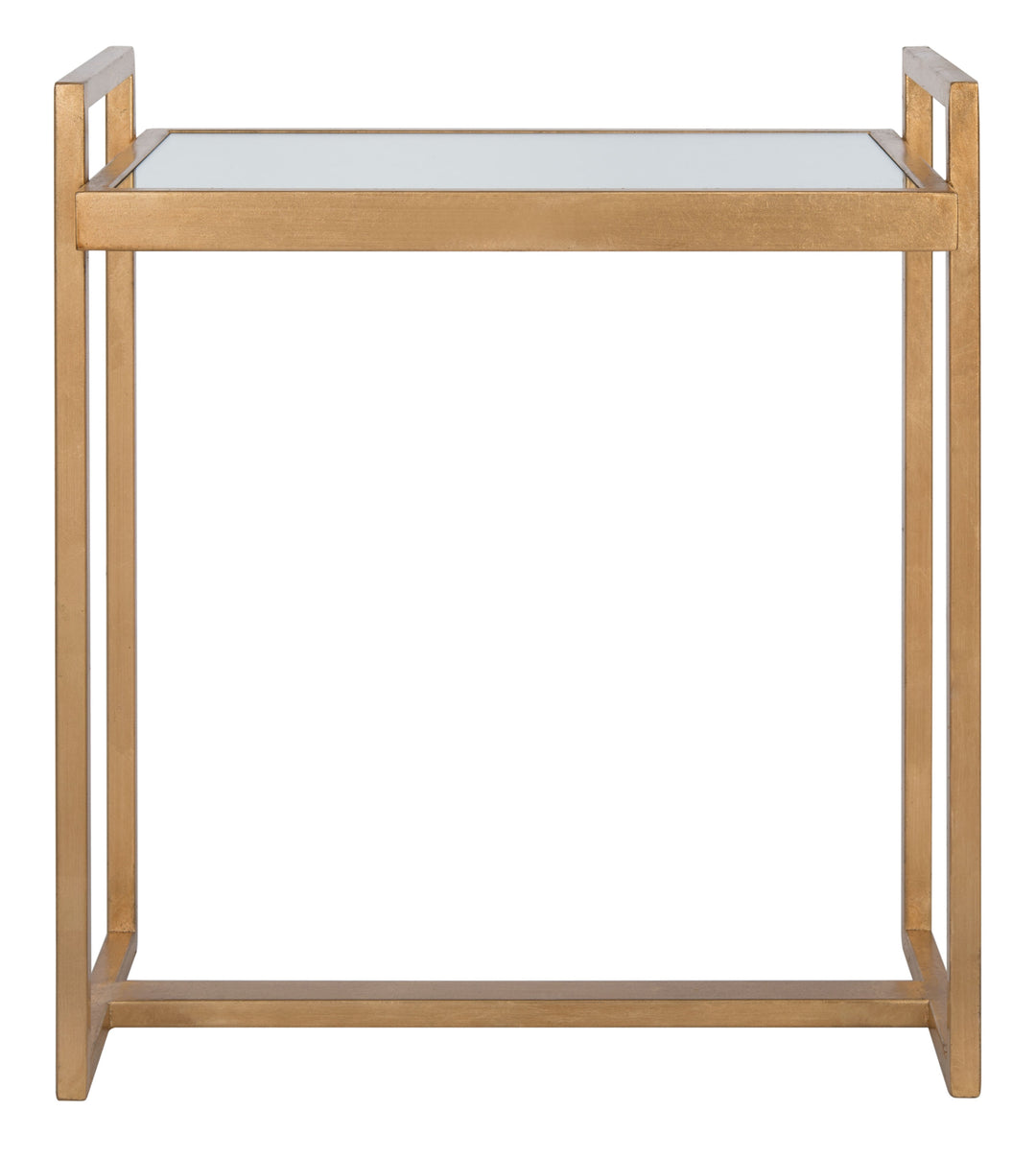 Noland Mirror Top Gold Accent Table