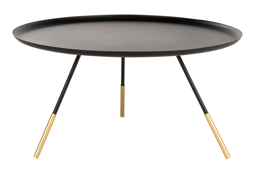 Orson Coffee Table W/ Metal Gold Cap