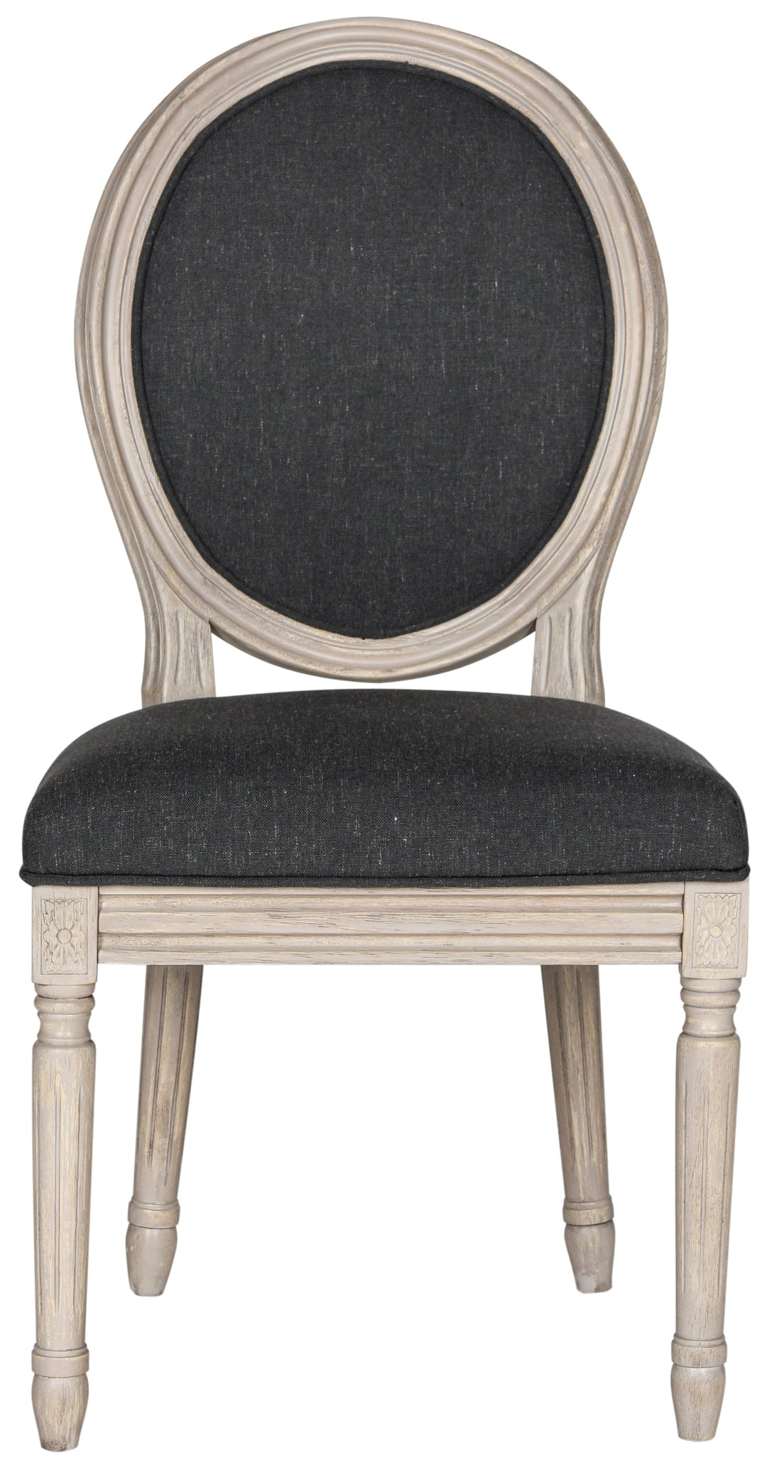 Holloway 19''H French Brasserie Linen Oval Side Chair