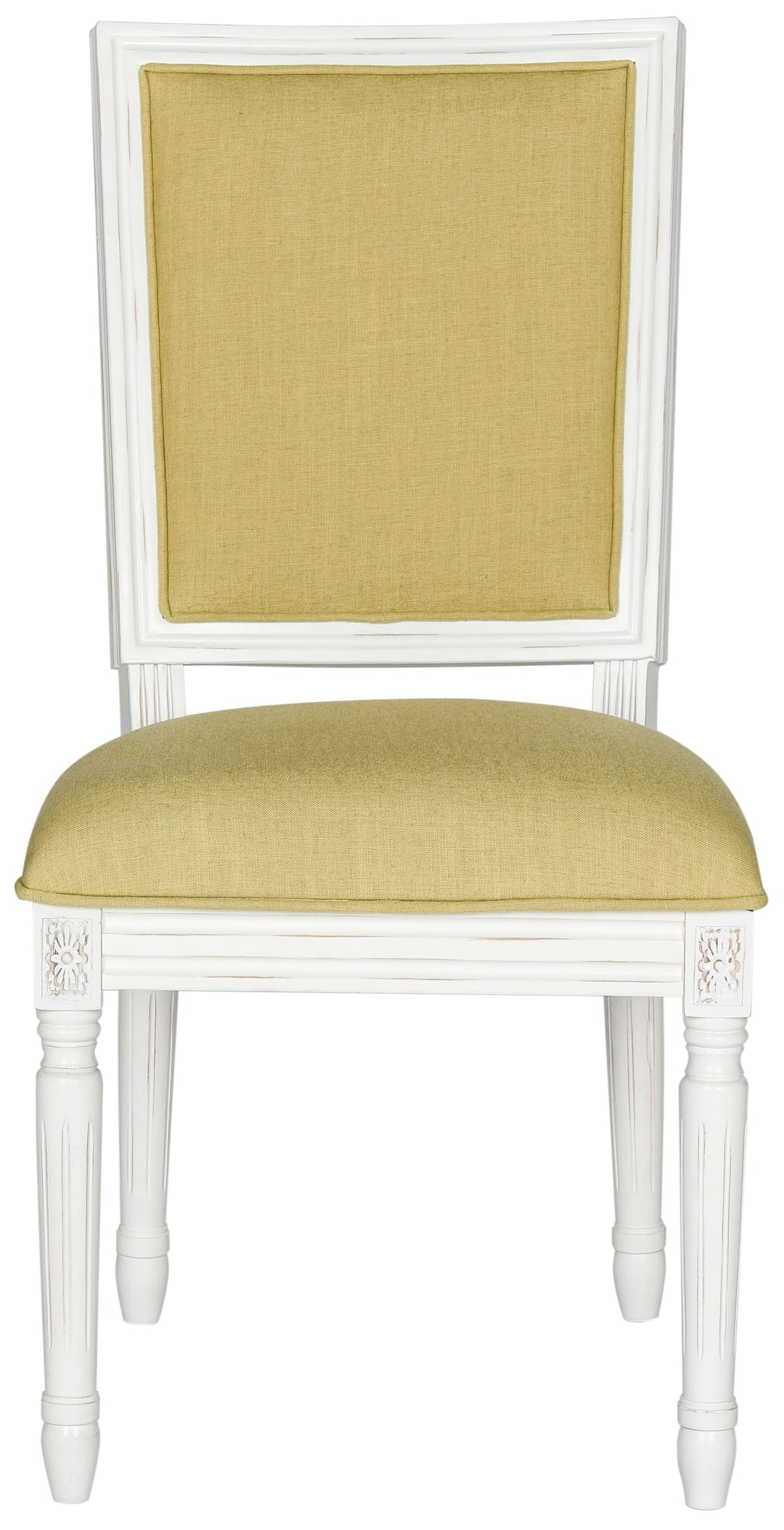 Buchanan 19''H French Brasserie  Linen Rect Side Chair