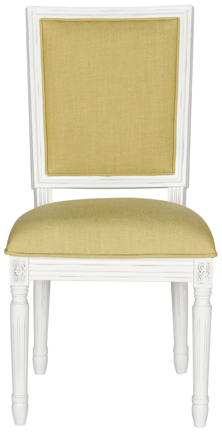 Buchanan 19''H French Brasserie  Linen Rect Side Chair