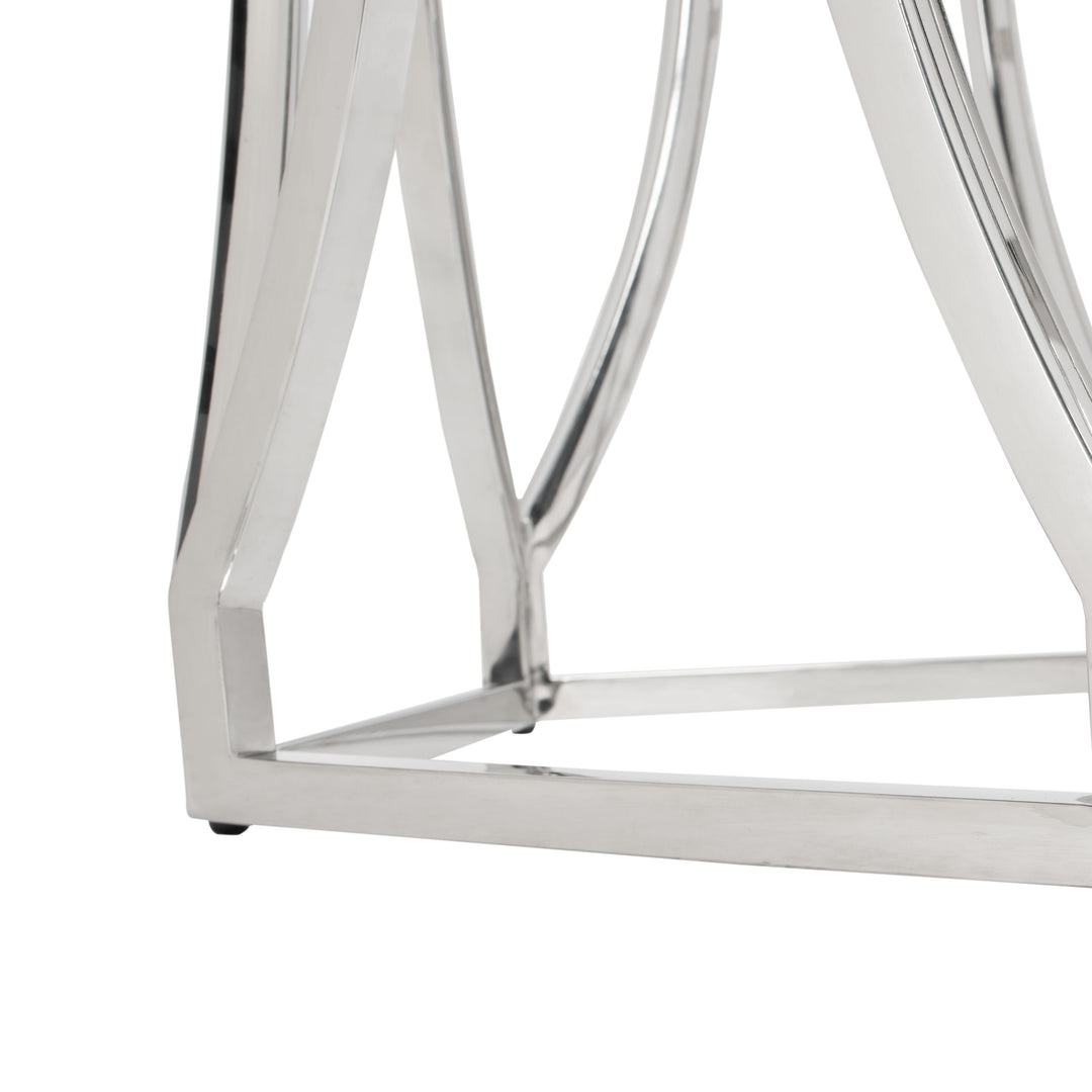 American Home Furniture Safavieh Couture Shaw 42" Glass Top Dining Table