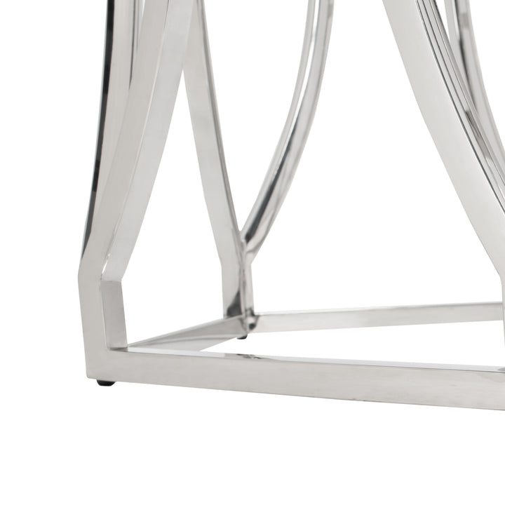 American Home Furniture Safavieh Couture Shaw 42" Glass Top Dining Table