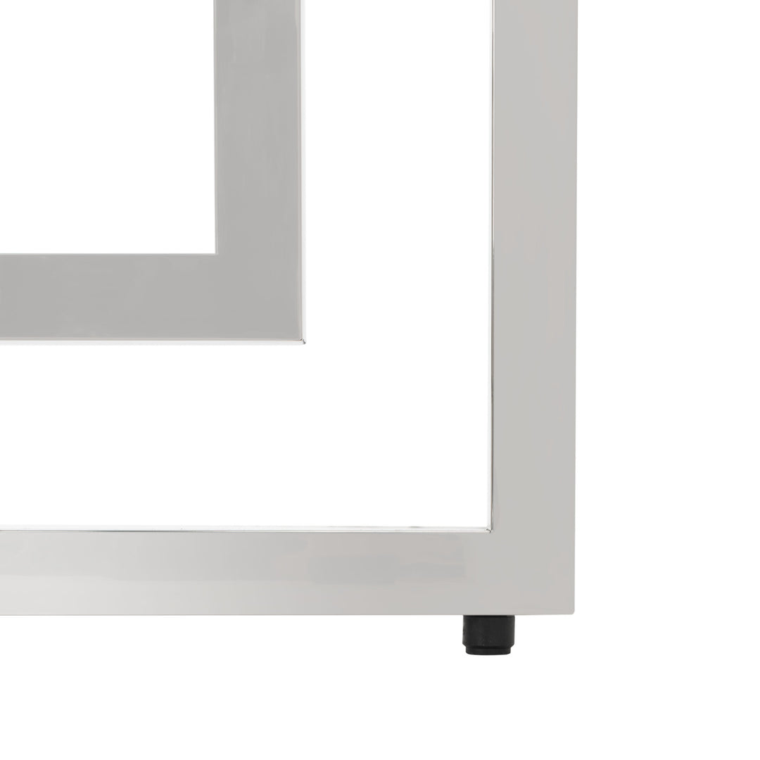 American Home Furniture Safavieh Couture Harlan 54" Round Glass Top Dining Table