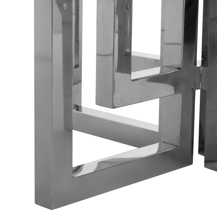 American Home Furniture Safavieh Couture Harlan 54" Round Glass Top Dining Table