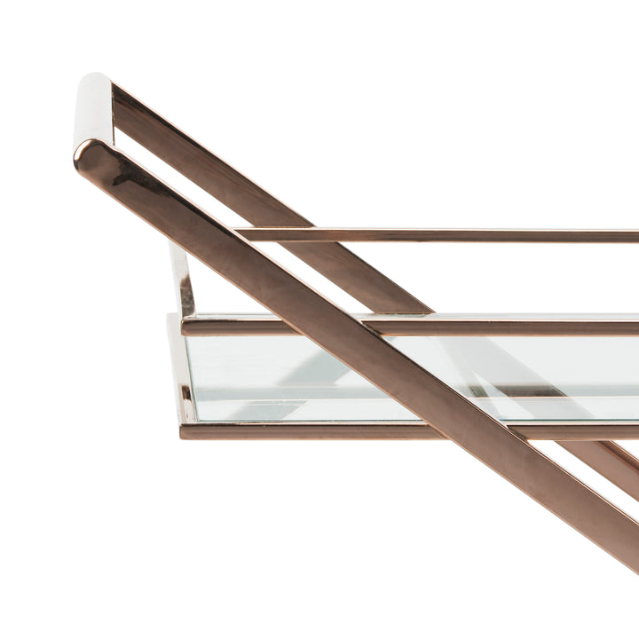 American Home Furniture Safavieh Couture Marcelo Metal Bar Cart