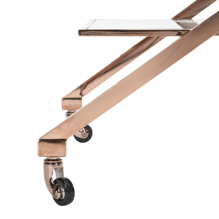 American Home Furniture Safavieh Couture Marcelo Metal Bar Cart