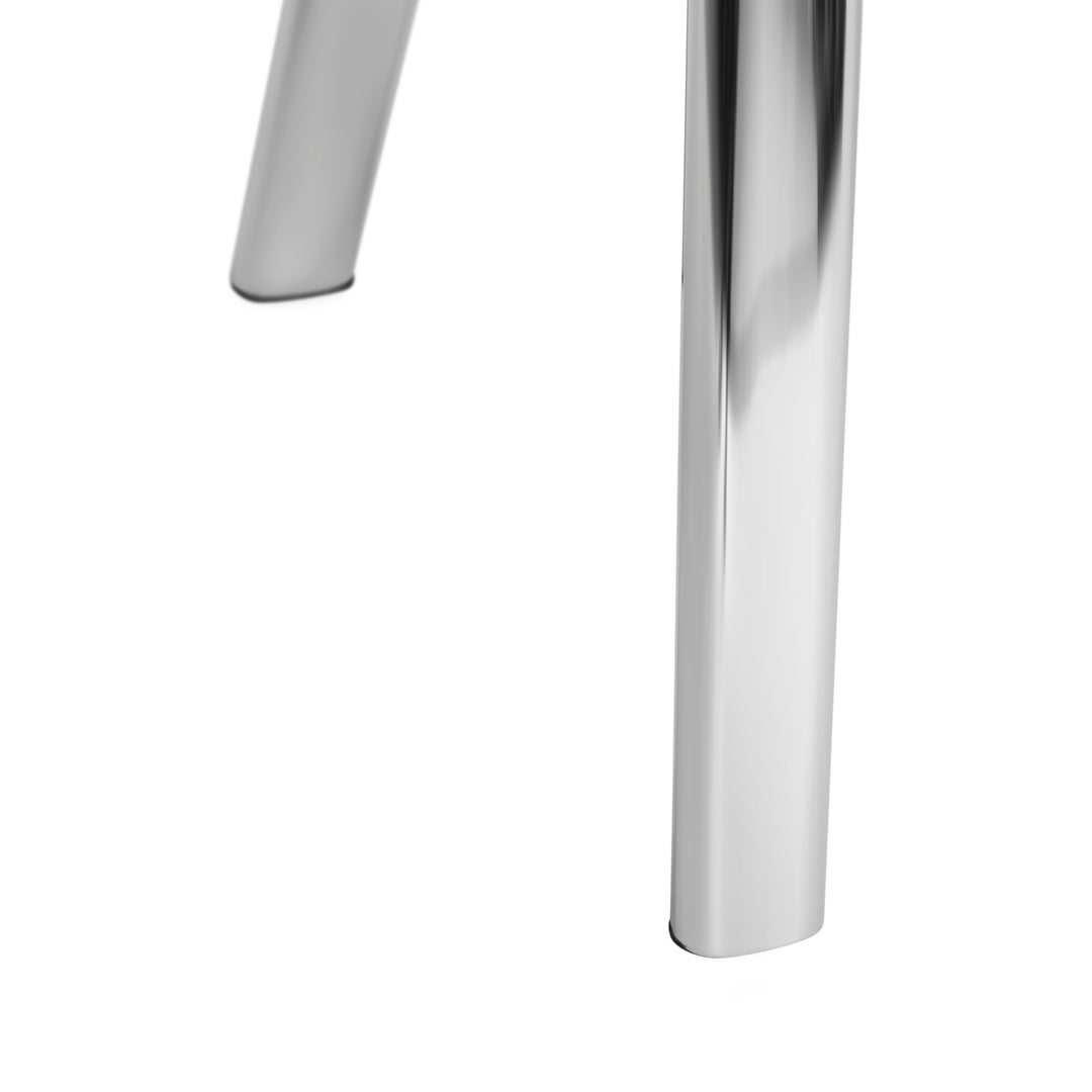 American Home Furniture Safavieh Couture Elza Glass Top Metal Desk