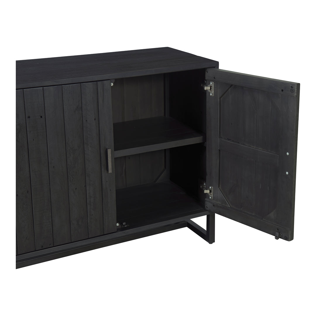 Moe's Home Collection - Sierra 2 Door Cabinet Black - FR-1035-02 | American Home Furniture