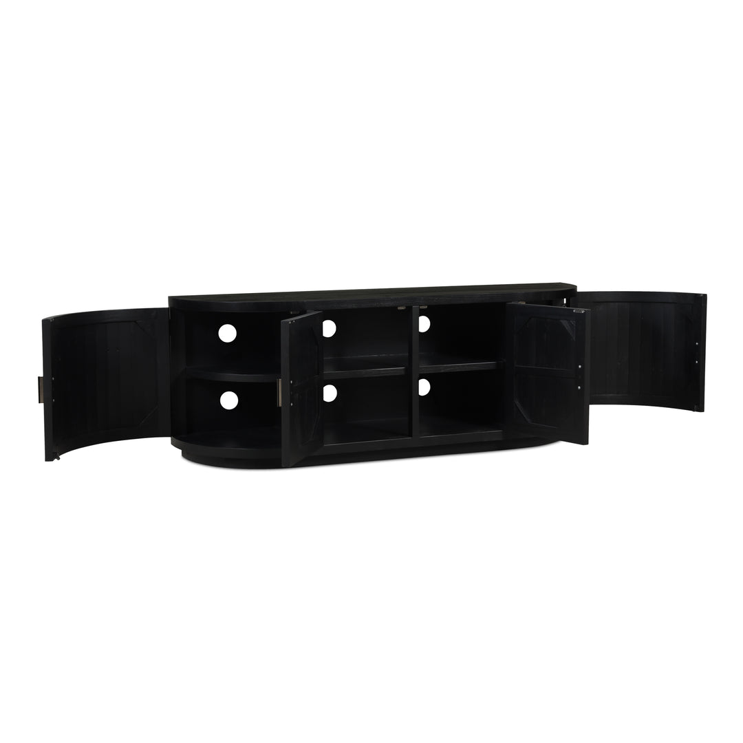Moe's Home Collection - Nicola Media Cabinet Black - FR-1045-02 | American Home Furniture