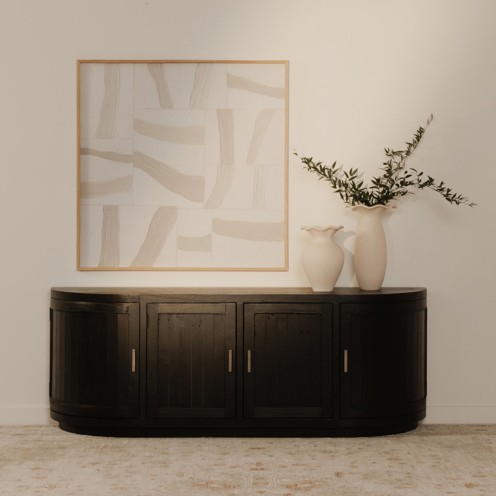 Moe's Home Collection - Nicola Media Cabinet Black - FR-1045-02 | American Home Furniture
