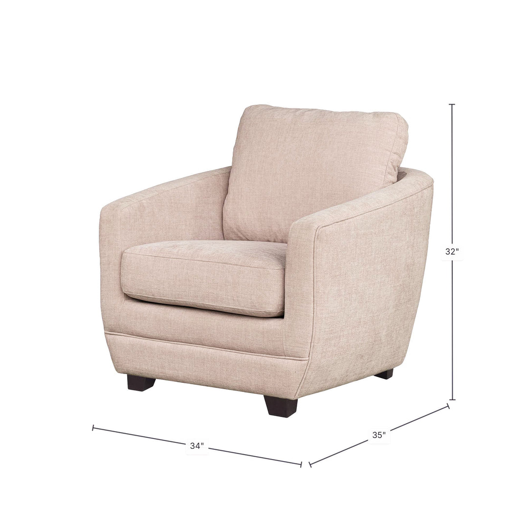 Baltimo Club Chair - Pale Rose (VT)