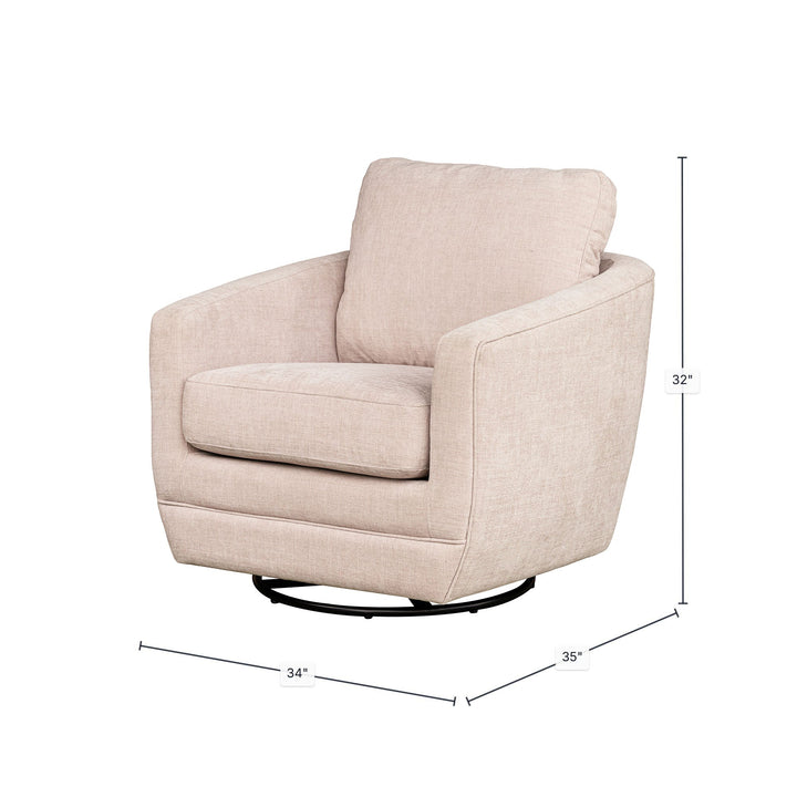 Baltimo Swivel Glider - Pale Rose (VT)