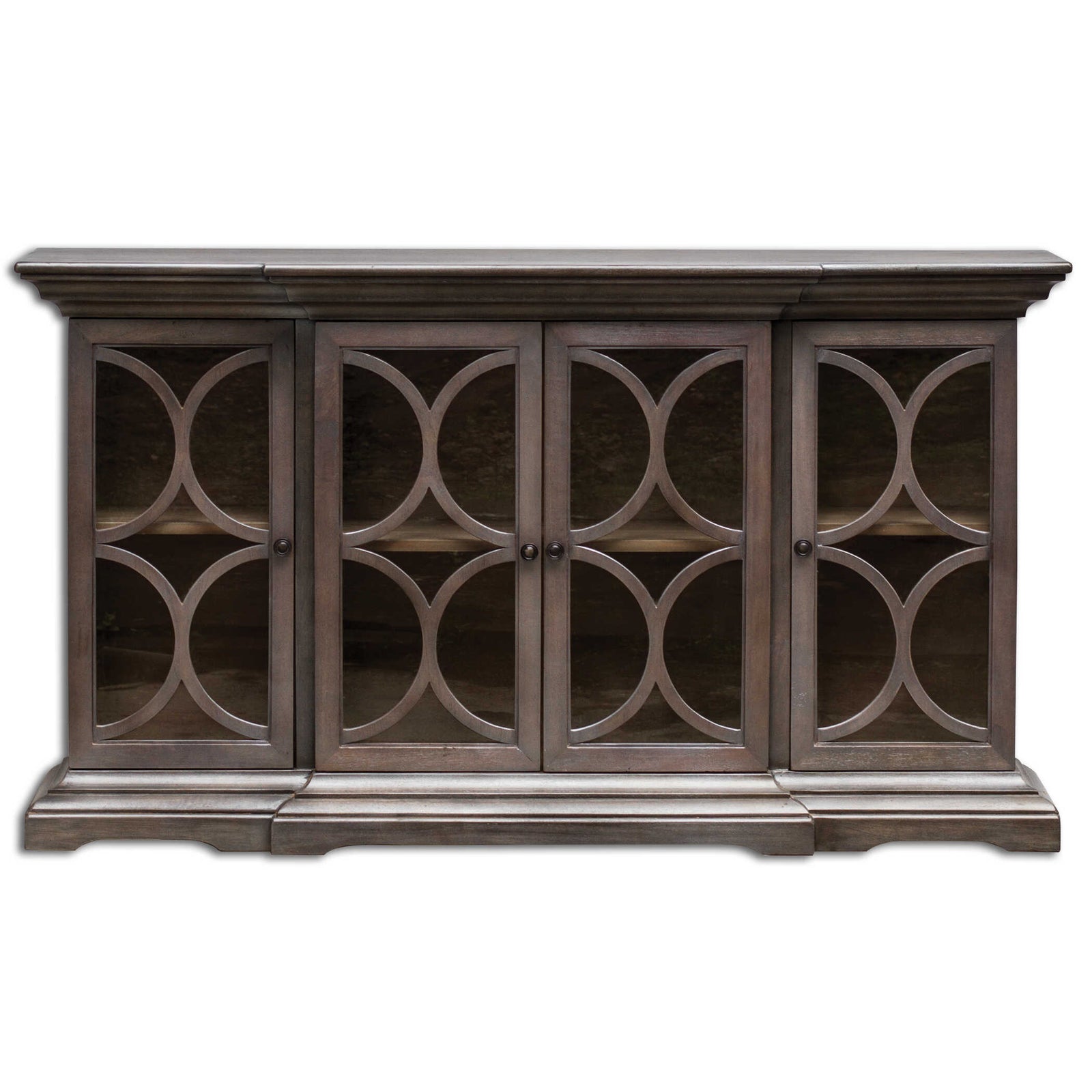 American Home Furniture Uttermost Belino Wooden 4 Door Sideboard