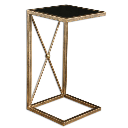 American Home Furniture Uttermost Zafina Gold Accent Table