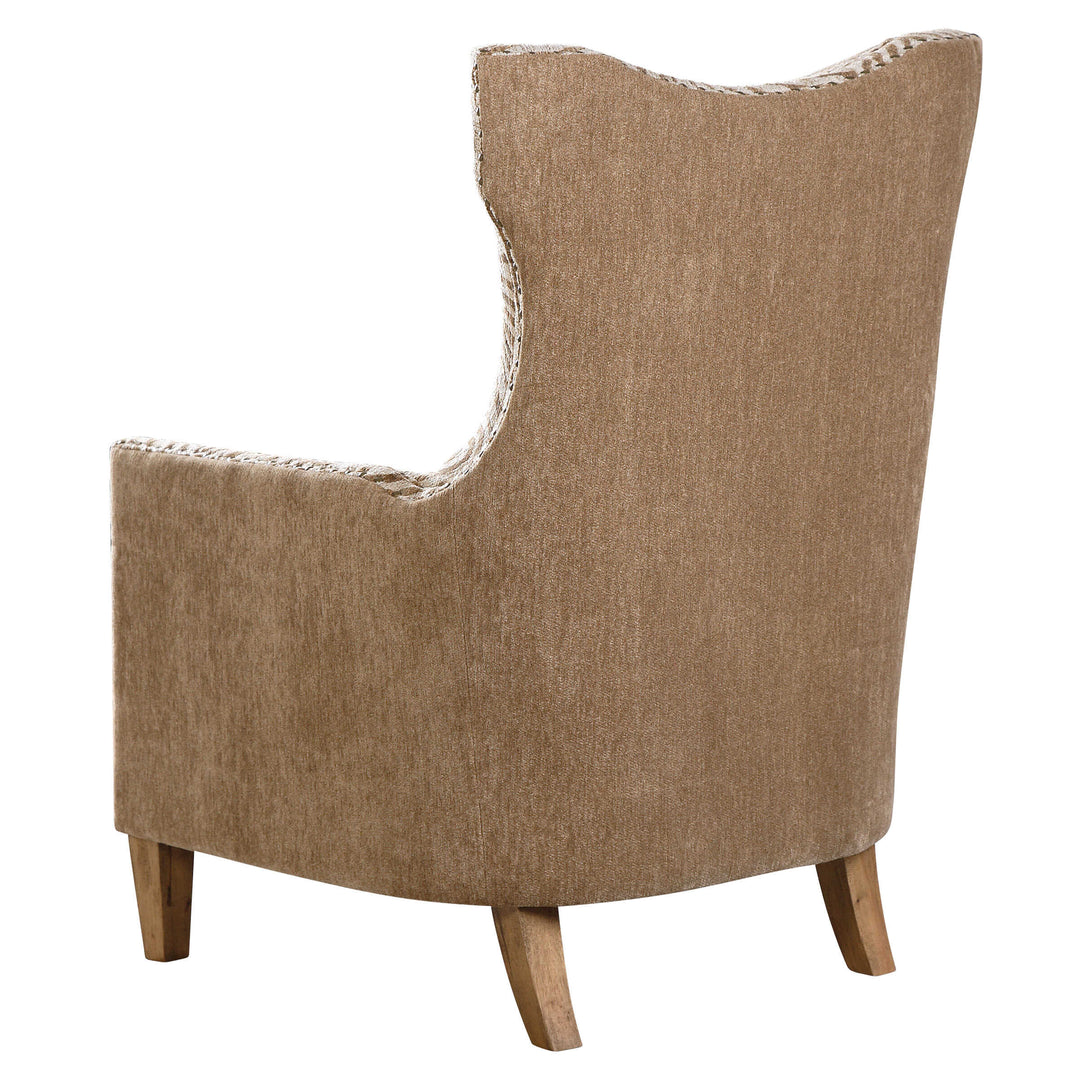 American Home Furniture Uttermost Kiango Animal Pattern Armchair