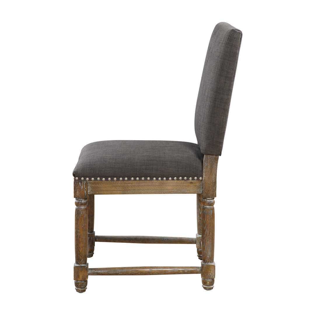 American Home Furniture Uttermost Laurens Gray Accent Chair Set of 2