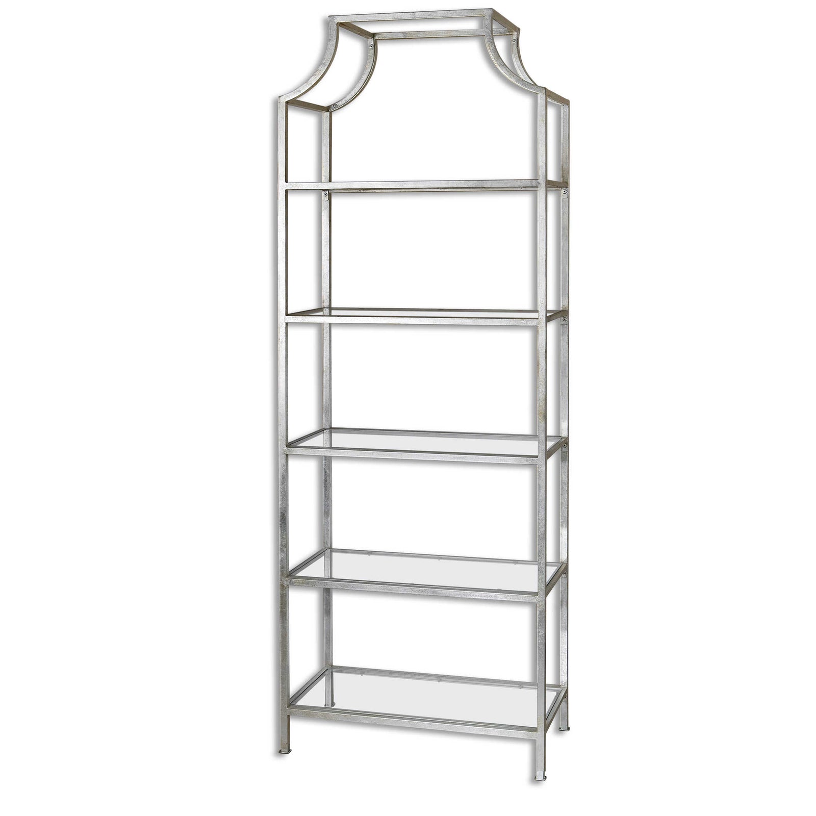American Home Furniture Uttermost Aurelie Silver Etagere