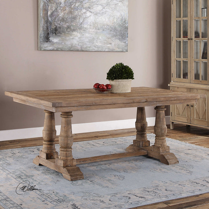 American Home Furniture Uttermost Stratford Salvaged Wood Dining Table