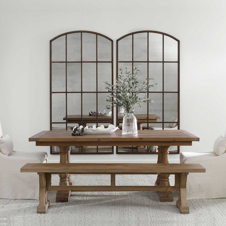 American Home Furniture Uttermost Stratford Salvaged Wood Dining Table