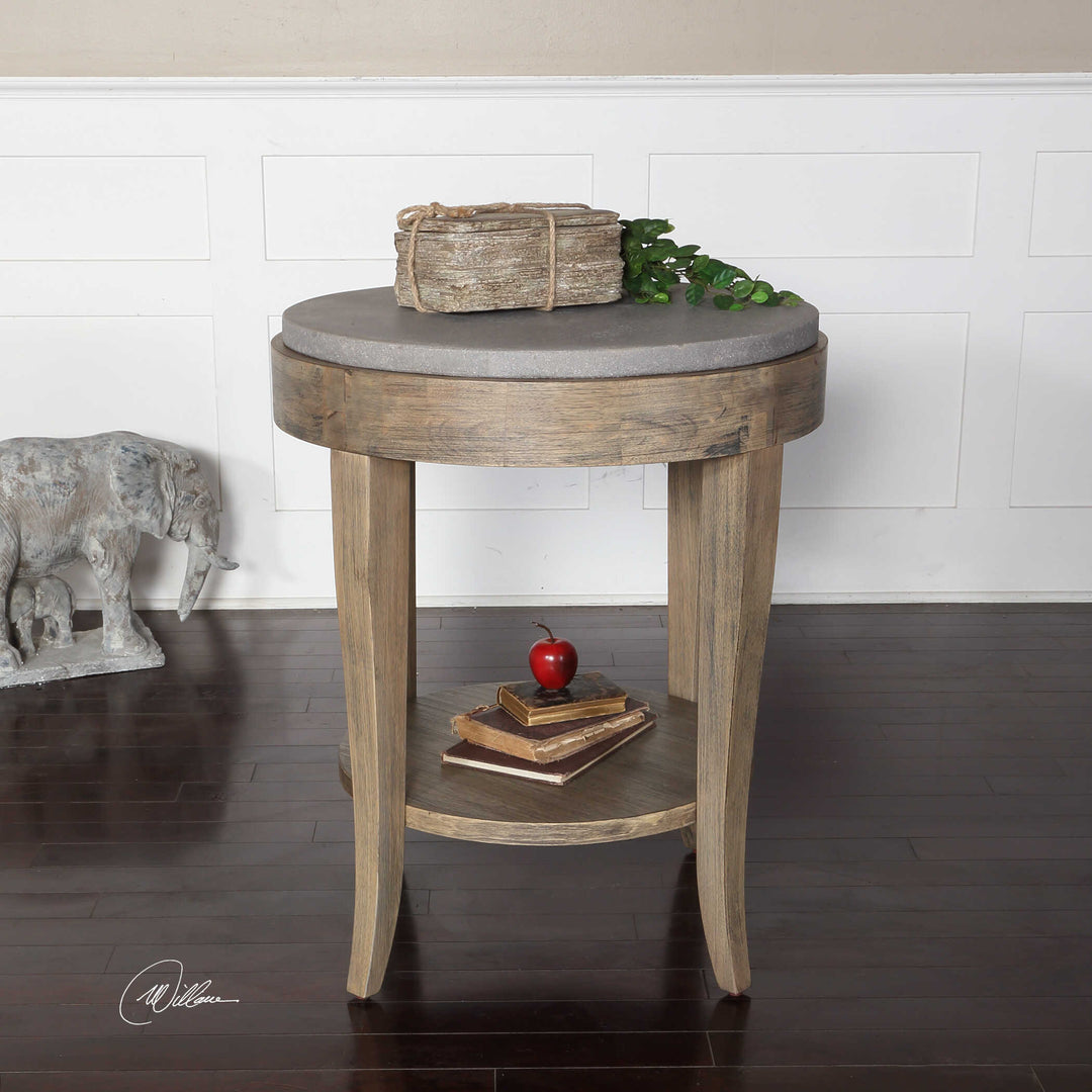 American Home Furniture Uttermost Deka Round Side Table