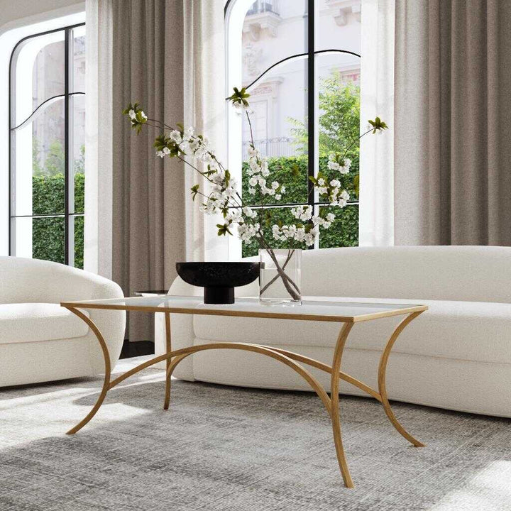American Home Furniture Uttermost Alayna Gold Coffee Table