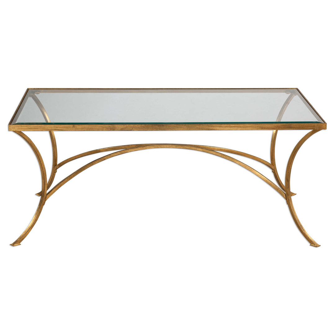 American Home Furniture Uttermost Alayna Gold Coffee Table