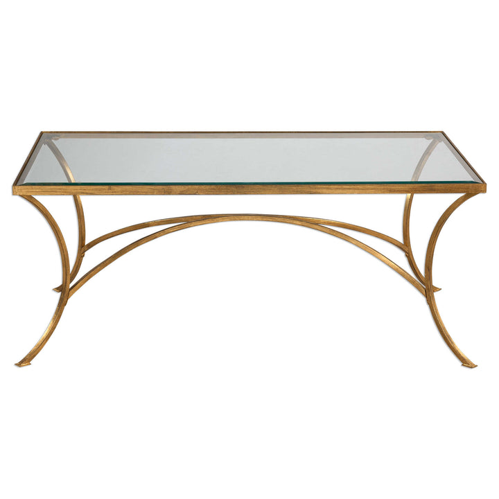 American Home Furniture Uttermost Alayna Gold Coffee Table