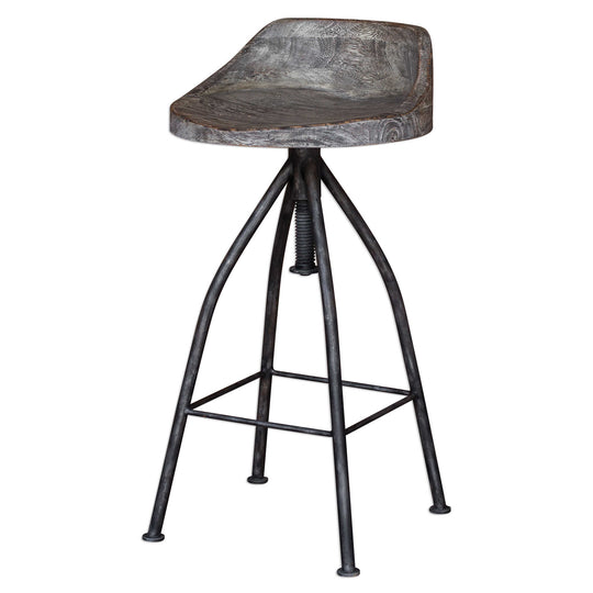 American Home Furniture Uttermost Kairu Wooden Bar Stool