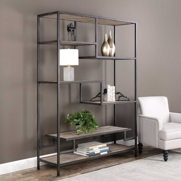 American Home Furniture Uttermost Sherwin Industrial Etagere