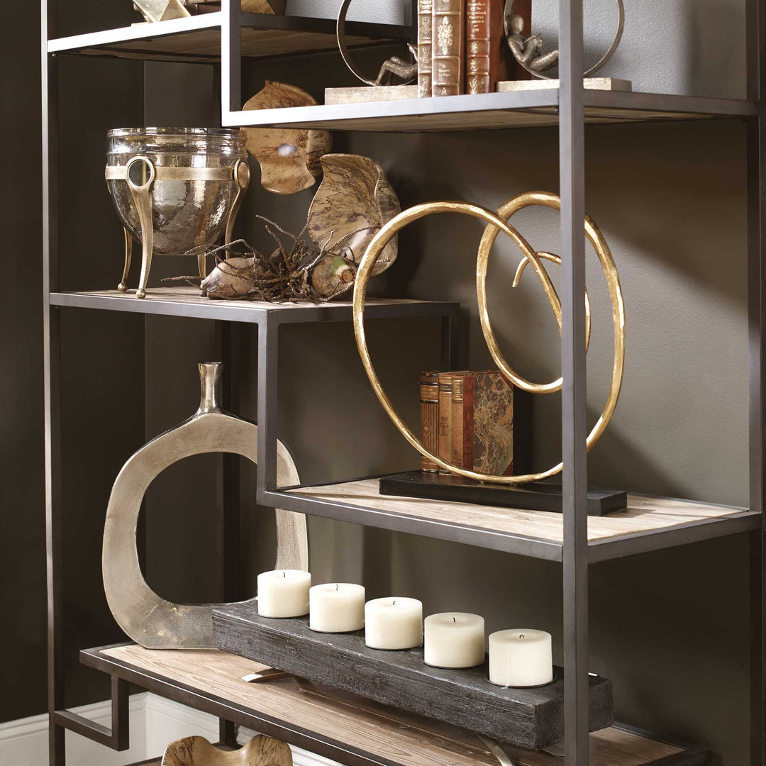 American Home Furniture Uttermost Sherwin Industrial Etagere